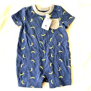 NWT Baby Gap Short Sleeve Banana Onesie 6-12 Months